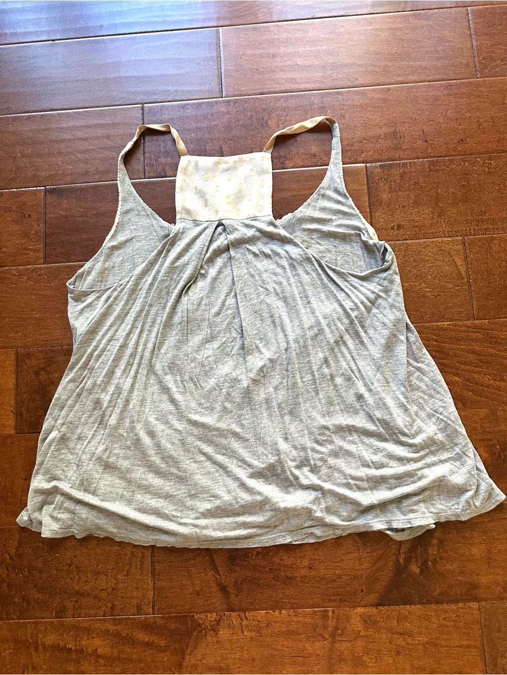 Tiny Anthropologie Sequin Cami Pink Gold Velvet Trim NWT Large - Picture 5 of 10